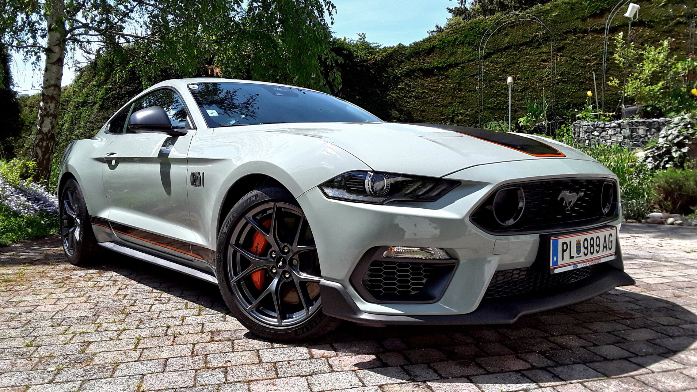 Ford Mustang Mach1 mit dem Appearance Package in Fighter Jet Grey